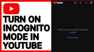 How To Turn On Incognito Mode in YouTube  YouTube