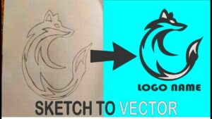 Create a vector logo from a rough sketch  Illustrator Tutorial