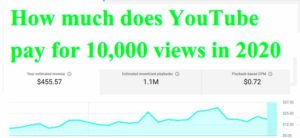 How much does YouTube pay for 10000 views in 2020  Funny clips