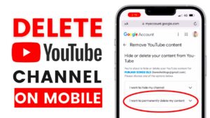 How to Delete Youtube Channel on Phone  Delete YouTube Channel on