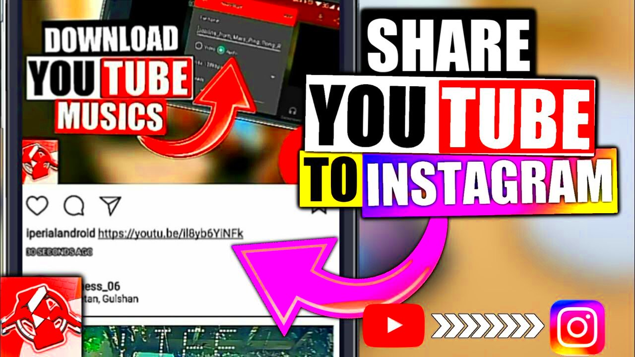 How to share youtube video link on instagram android  YouTube