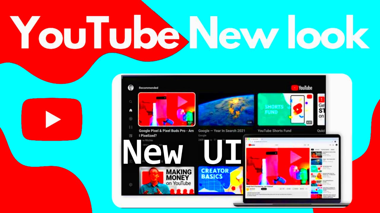 YouTube New UI Design  YouTube New layout Update 2023  YouTube