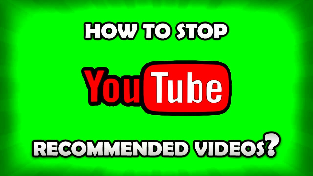 How To Stop YouTube Recommendations Easily  YouTube