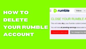 How To Delete Your Rumble Channel  Rumble Account  YouTube