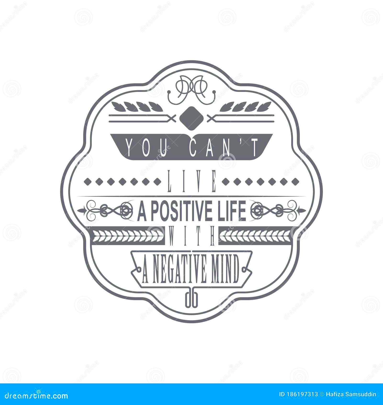 Inspirational Quote Vector Illustration Decorative Design Stock Vector