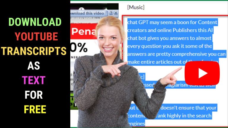 Download YouTube Transcripts as Text  Free and Easy Ways
