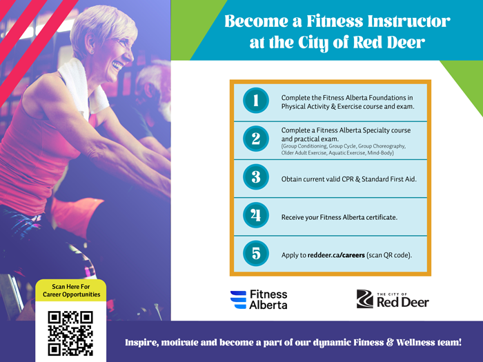 Become a Fitness Instructor  The City of Red Deer