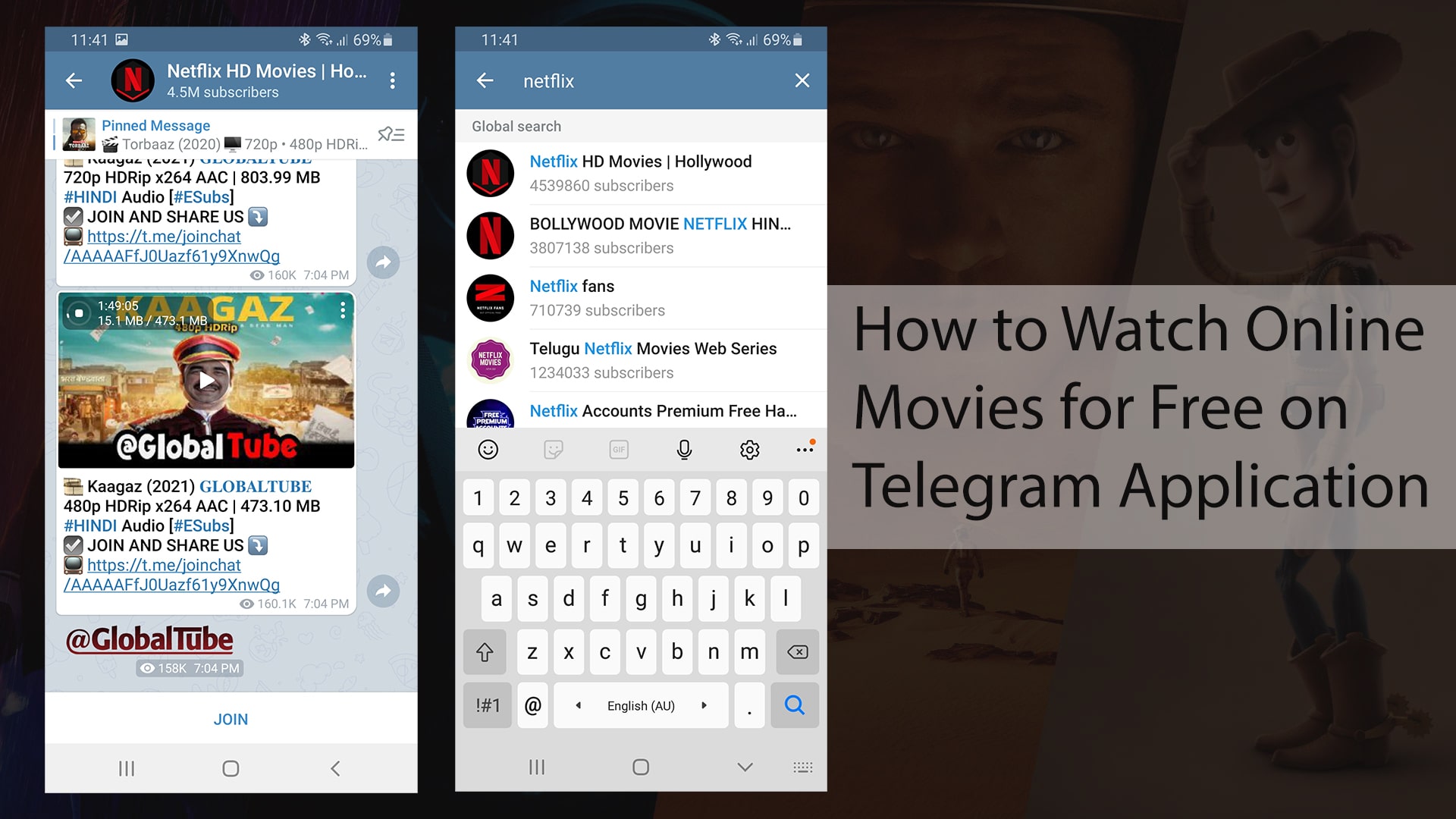 How to Watch Online Movies Free on Telegram Application