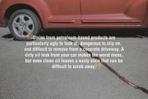 How to remove oil stains from your driveway