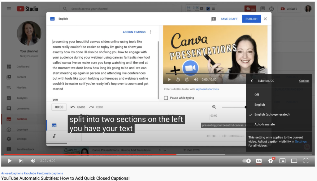 Assistive Technology YouTube Automatic Captioning  IXDPratt