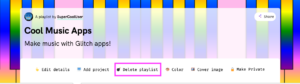 Deleting Playlists  Glitch