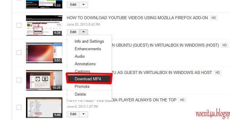 HOW TO DOWNLOAD YOUR YOUTUBE VIDEOS AS ZIP ARCHIVE  noexit4ucom