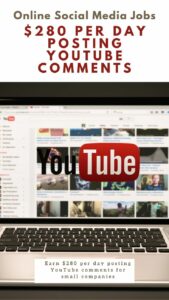 280 per day posting YouTube comments  Social media jobs Youtube