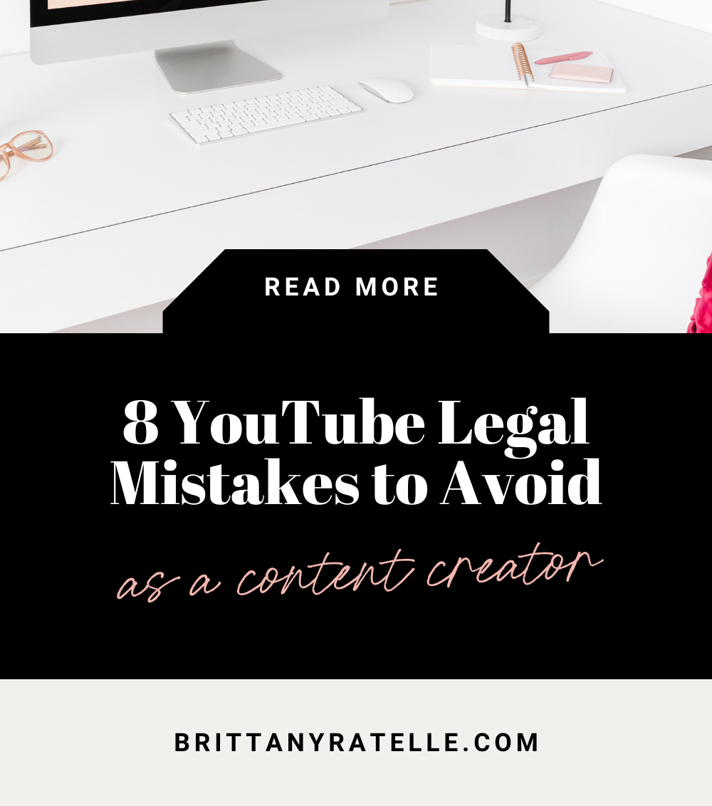 8 YouTube Legal Mistakes to Avoid as a Content Creator