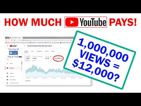 How Much Youtube Pays For 1 Million Views  Millennial Money Blogger