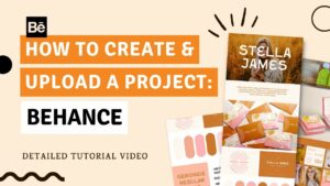 HOW TO CREATE  UPLOAD A PROJECT ON BEHANCE Easy  Effortless  YouTube