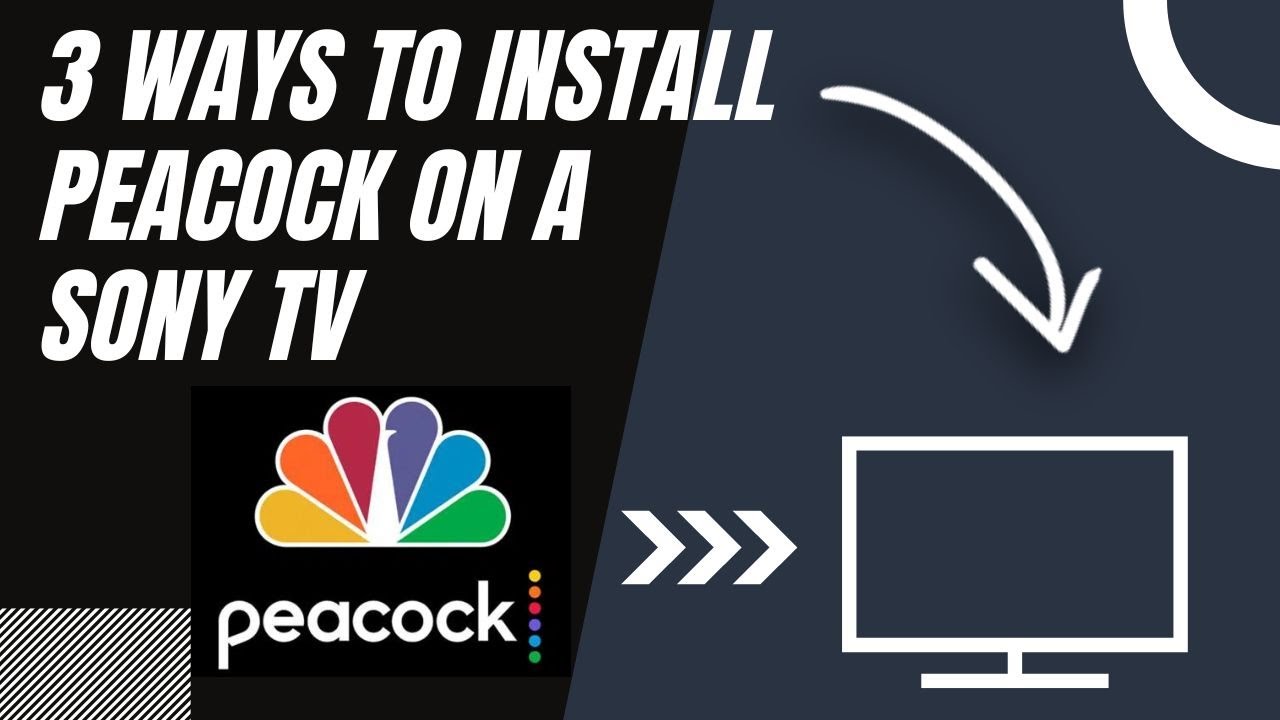 How to Install Peacock on ANY Sony TV 3 Different Ways  YouTube