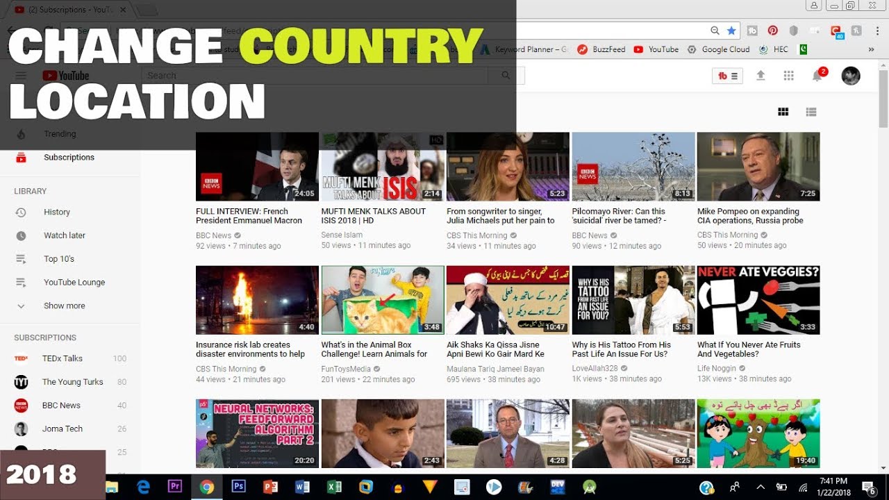 How to change country location on YouTube  YouTube