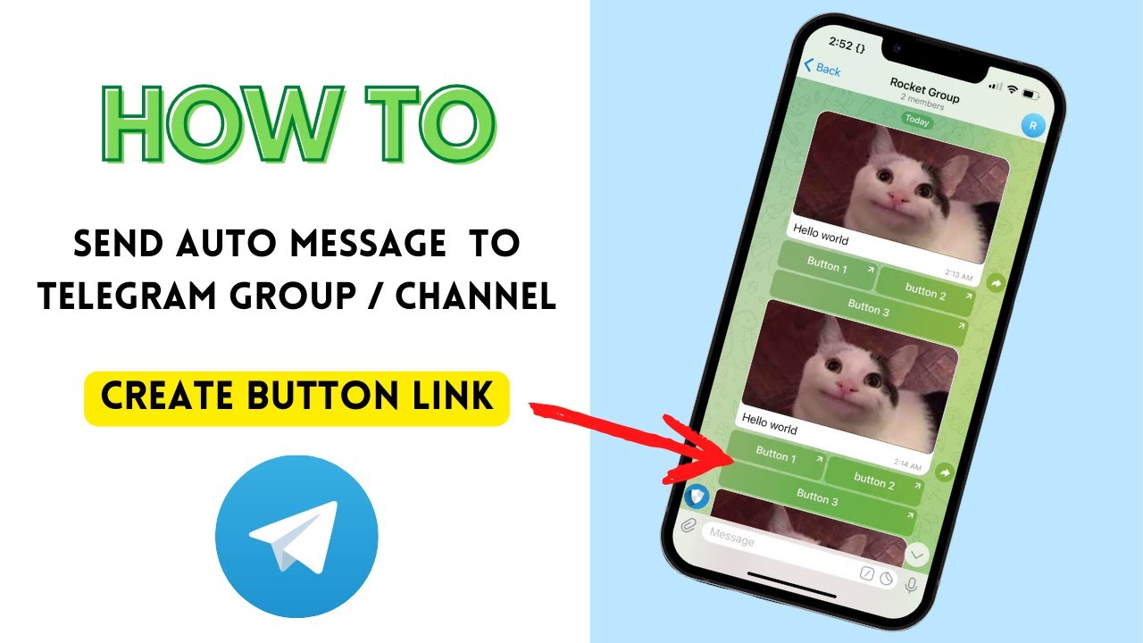 How to send Automatic Message on Telegram Group and Channel  Create