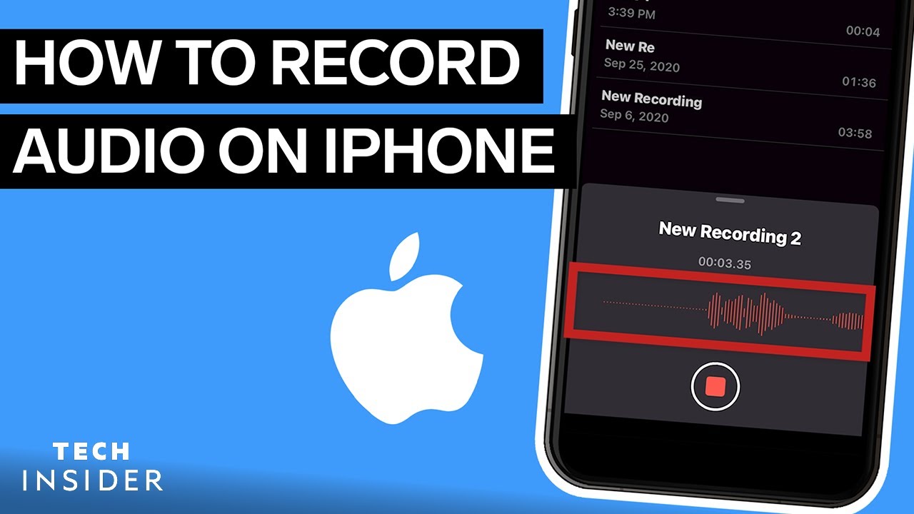 How To Record Audio On An iPhone  YouTube