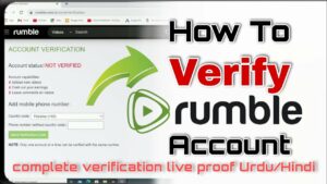 how to verify rumble account with mobile number  rumble payment proof