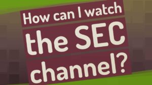 How can I watch the SEC channel  YouTube