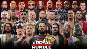 WWE 2K24 Royal Rumble Match Gameplay Concept  YouTube