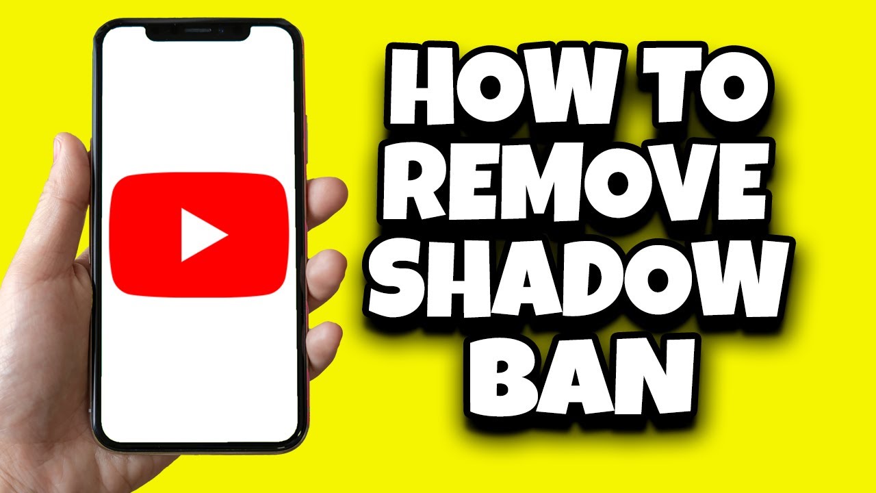 How To Remove Shadow Ban On YouTube Quick Fix  YouTube