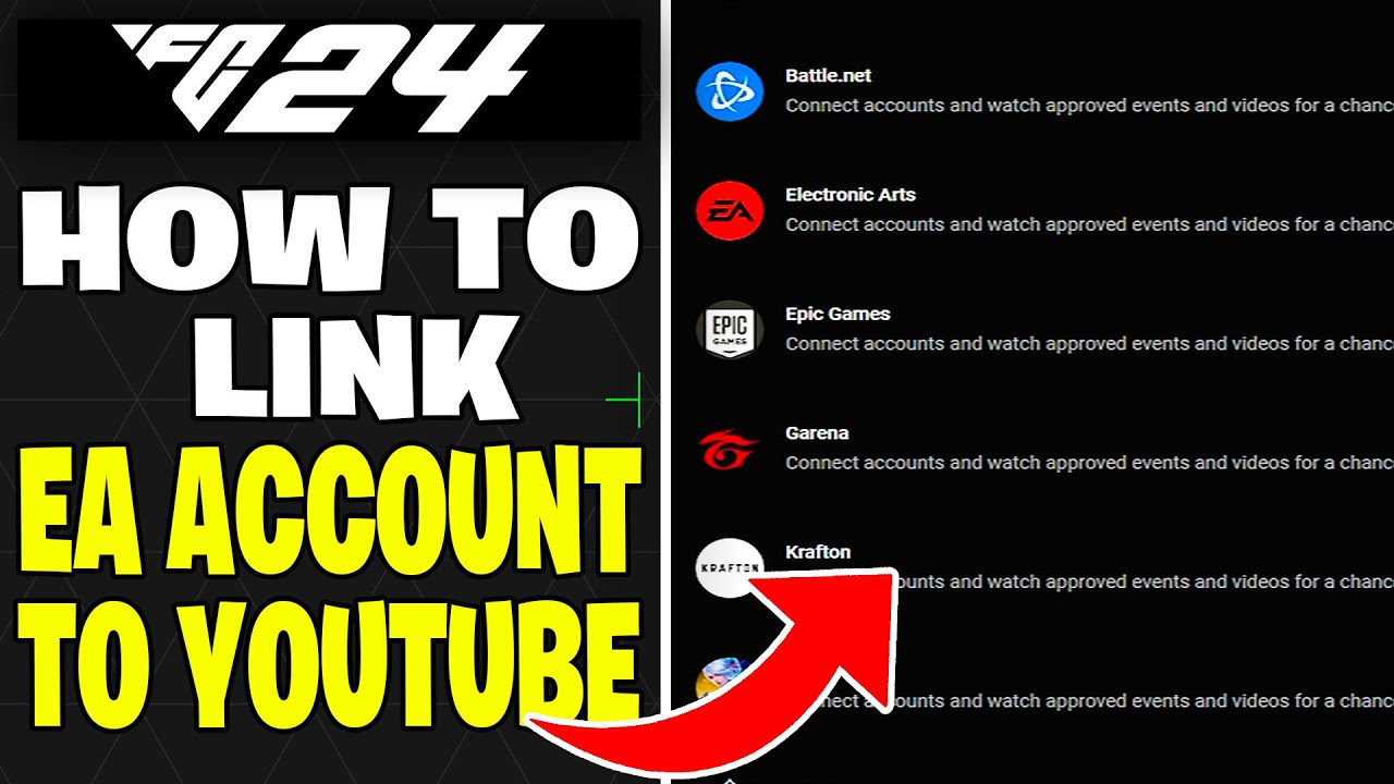 How to Link EA Account to YouTube  YouTube