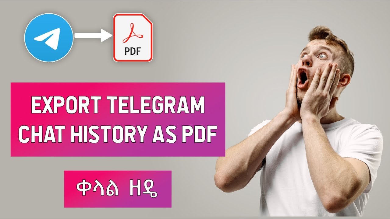 How to export telegram chat history as PDF      PDF