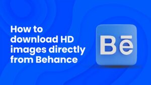 How to download quality images from behance  YouTube