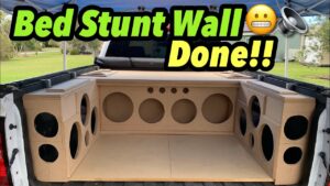 Building one LOUD stunt wall for Sound System in Truck  YouTube