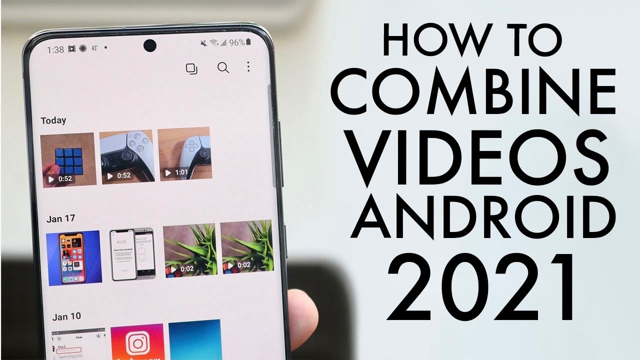 How To Combine Videos On ANY Android 2021  YouTube