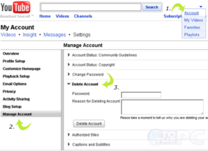 How to Delete Your YouTube Account  Cyberlab