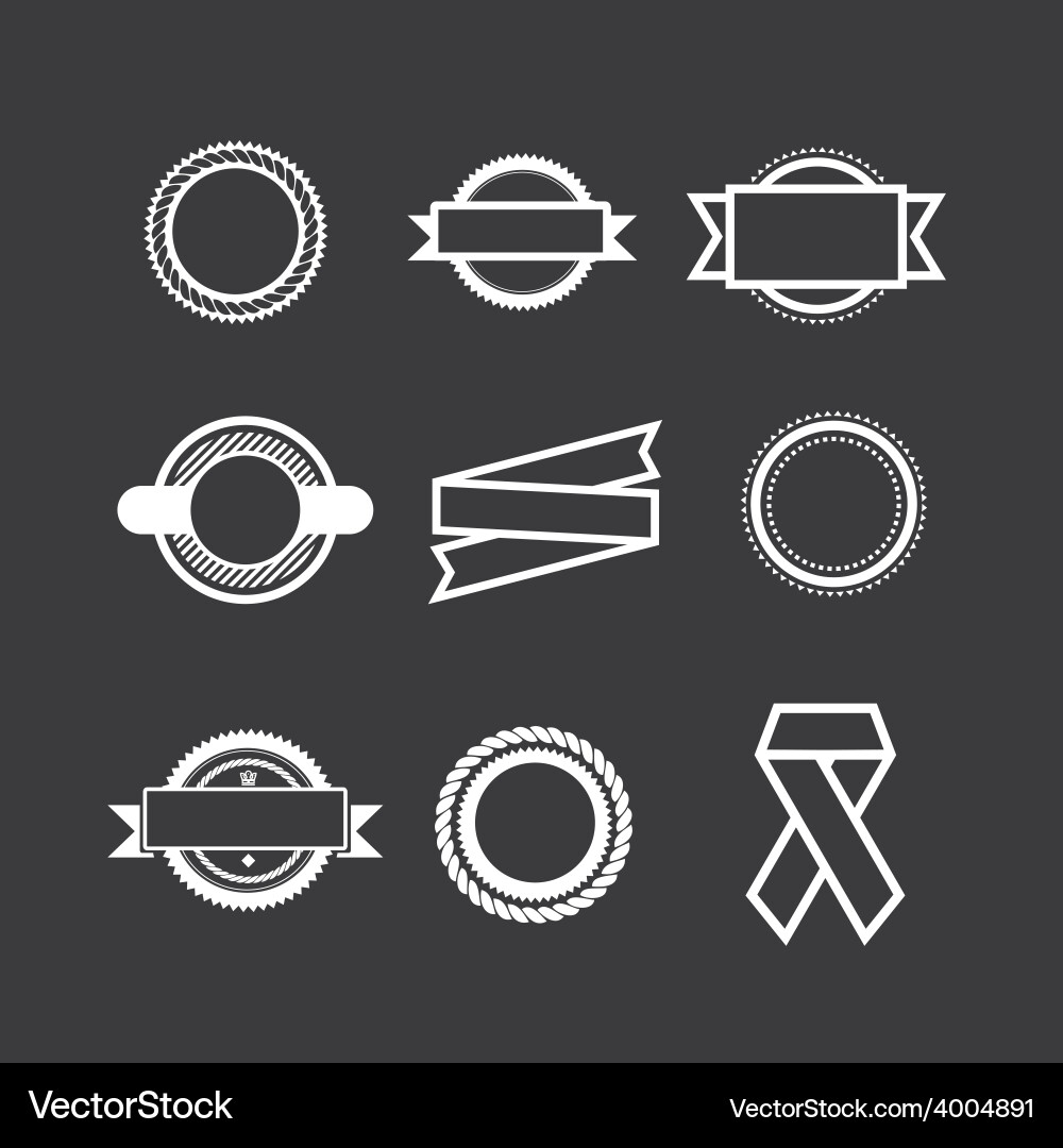 Set of logos Royalty Free Vector Image  VectorStock