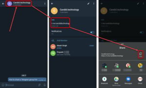 How to share a Telegram group link